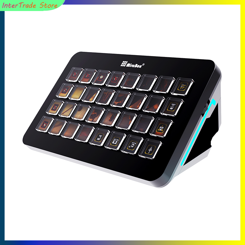 Pc Gaming Live Streaming - Mirabox XL Stream Deck Macrotoetsenbord 32