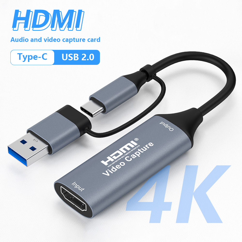 Capture Card Hdmi - 4K 2 in 1 USB 2.0