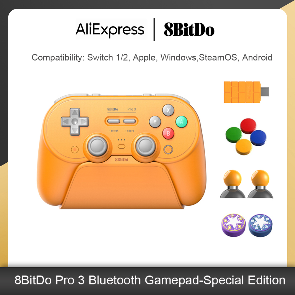 Pc Gaming Apple - 8BitDo Pro 3 Bluetooth-gamingcontroller voor Switch
