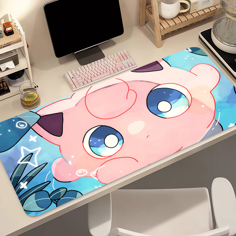Pc Gaming Keyboard And Mouse - Anime Muismat 90x40 cm Pokemon Jigglypuff