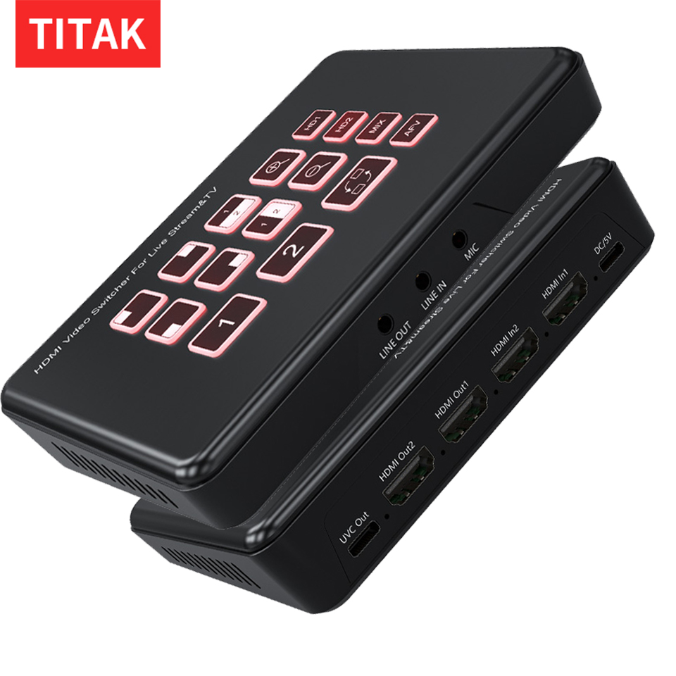 Capture Card Hdmi - 2-weg HDMI Live Streaming Video Mixer