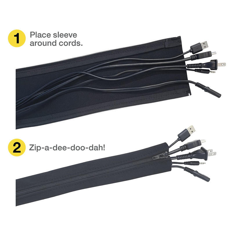 Desk Cable Organizer - 1/2/4 PCS Flexibele Kabelmanagement Sleeve Cord
