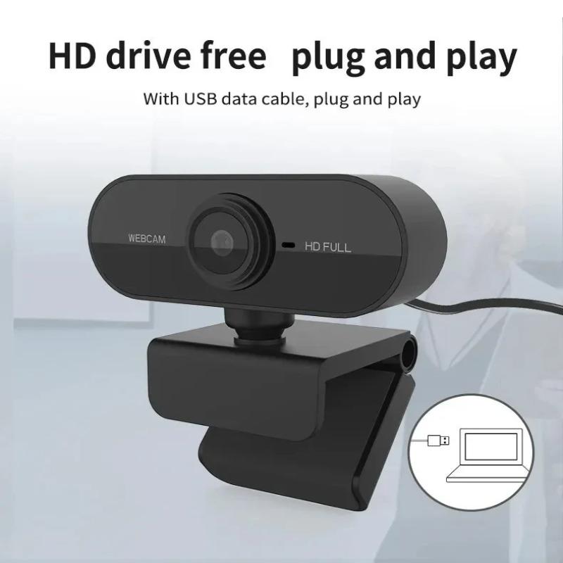 Pc Gaming Live Streaming - USB-webcam Plug-and-play Ingebouwde microfoon 360° draaibare