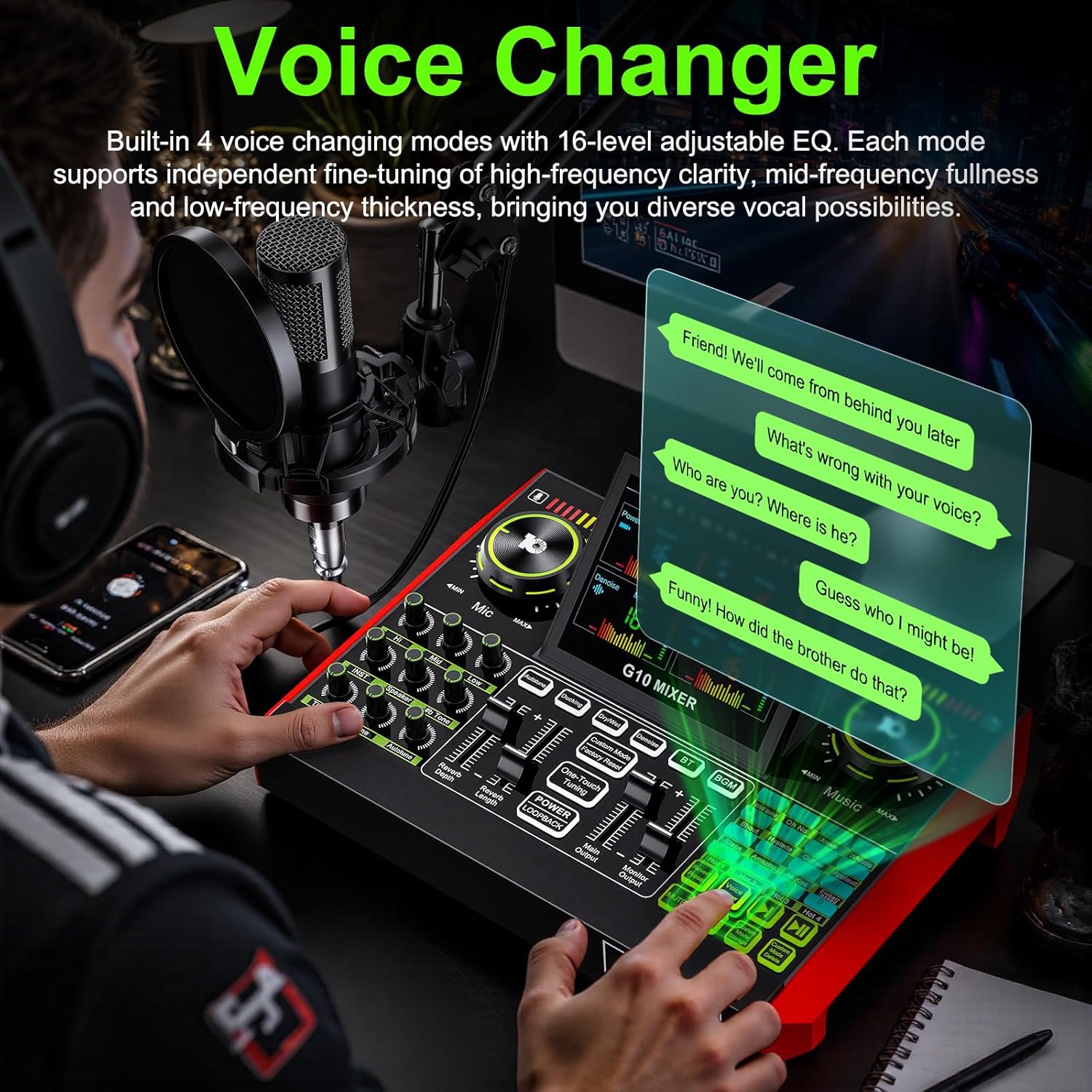 Pc Gaming Live Streaming - Tenlamp G10 Live streaming audio-interface Gaming