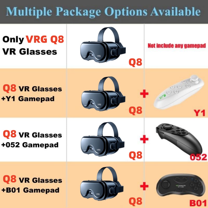 Originele VRG Q8 VR Virtual Re - Vr Headset Pc recensie en prijs