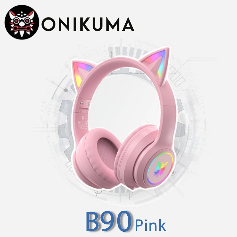 Onikuma B90 Roze Cat Ear Gamin - Pc Gaming Apple recensie en prijs