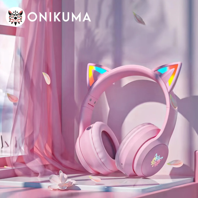 Onikuma B90 Roze Cat Ear Gamin - Pc Gaming Apple recensie en prijs