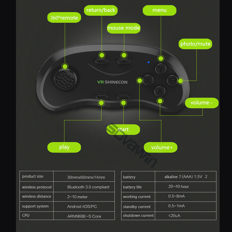 Shinecon Universele VR-control - Vr Headset Pc recensie en prijs