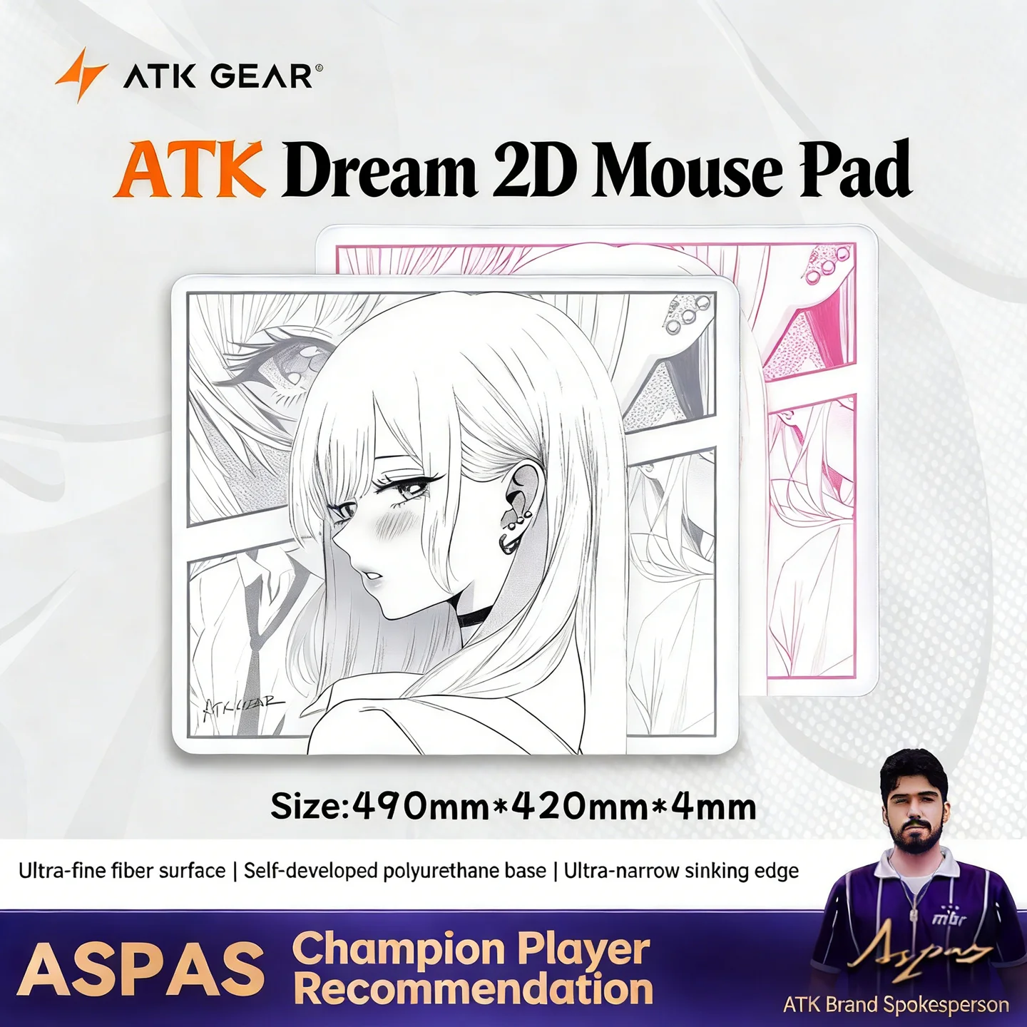 ATK Dream Anime Style Muismat  - Pc Gaming Valorant recensie en prijs
