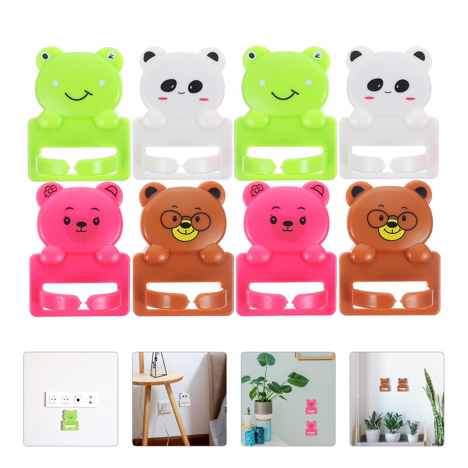 8 stuks cartoon zuignaphaken s - Desk Cable Organizer recensie en prijs