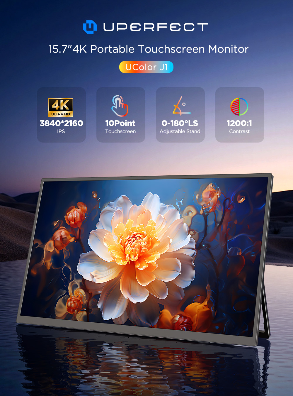 UPERFECT 4K UHD draagbare moni - Pc Gaming Ultrawide Monitor recensie en prijs