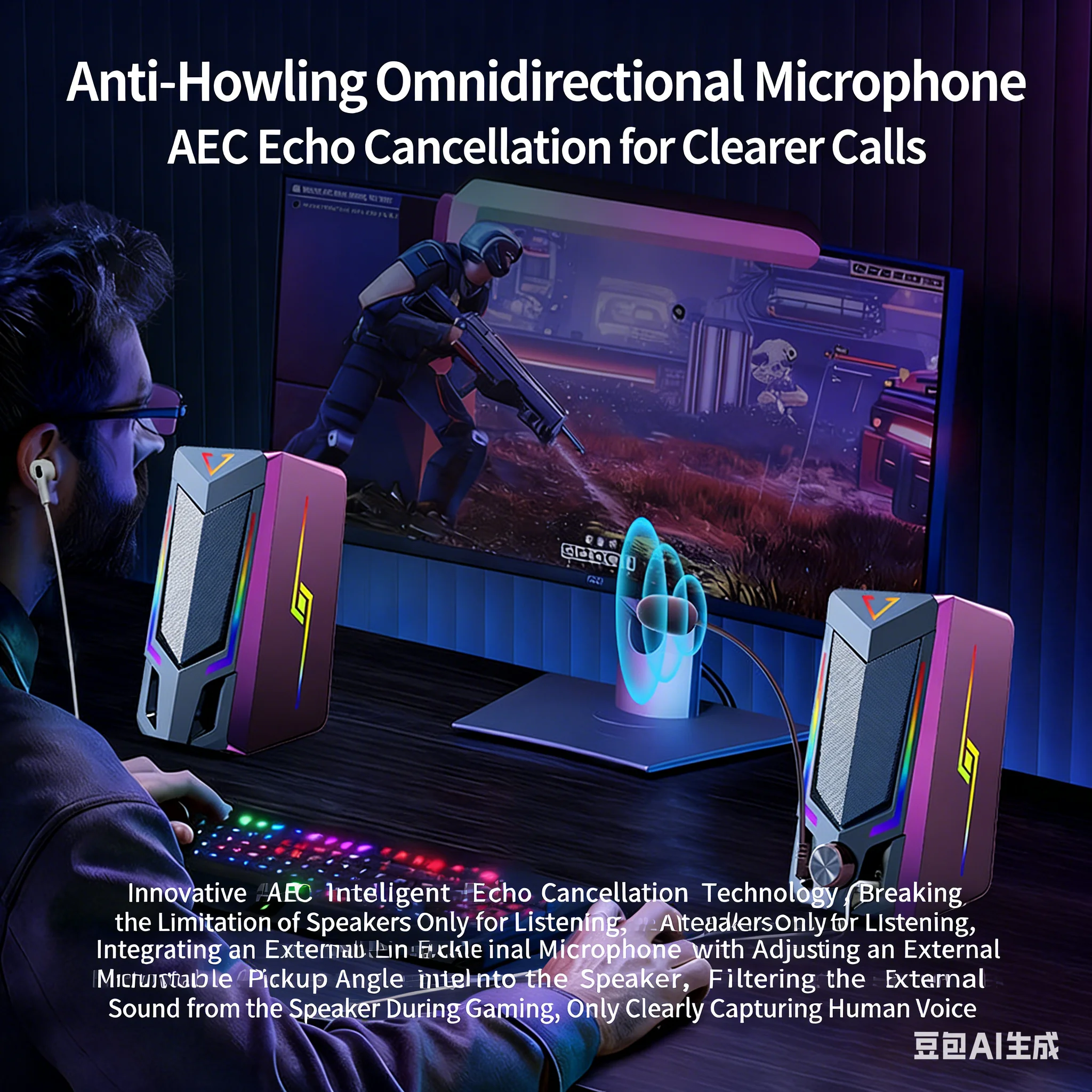 Desktop RGB-gamingluidsprekers - Pc Gaming Apple recensie en prijs