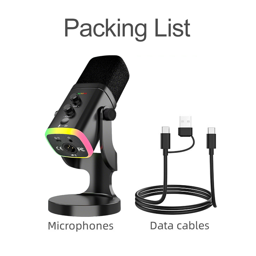 RGB-gamingmicrofoon USB-microf - Pc Gaming Live Streaming recensie en prijs