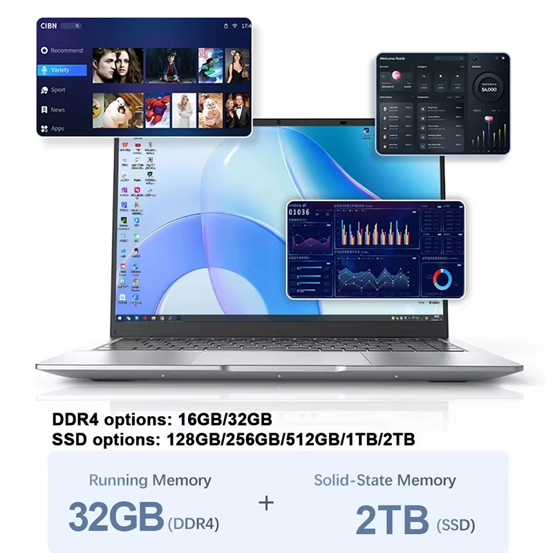Nieuwe Ultradunne Laptop 14.1