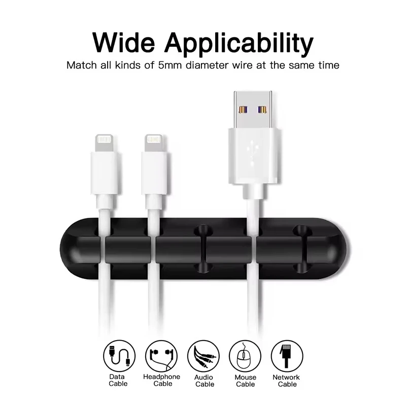 Siliconen USB-kabelclip Winder - Desk Cable Organizer recensie en prijs