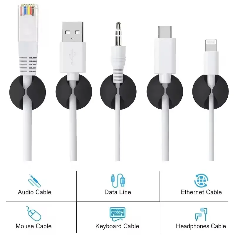 5/50 Stuks Kabel Clip Winder O - Desk Cable Organizer recensie en prijs
