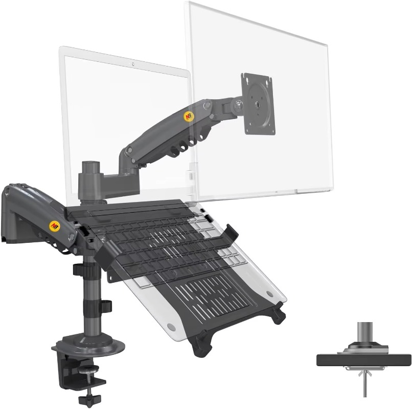 Dual Arm 2-in-1 combo-laptopho - Dual Monitor Arm recensie en prijs