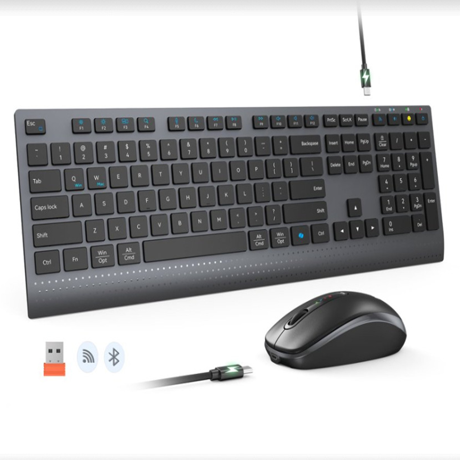 Bluetooth 2.4G Dual-Mode Draad - Pc Gaming Komplett Set recensie en prijs