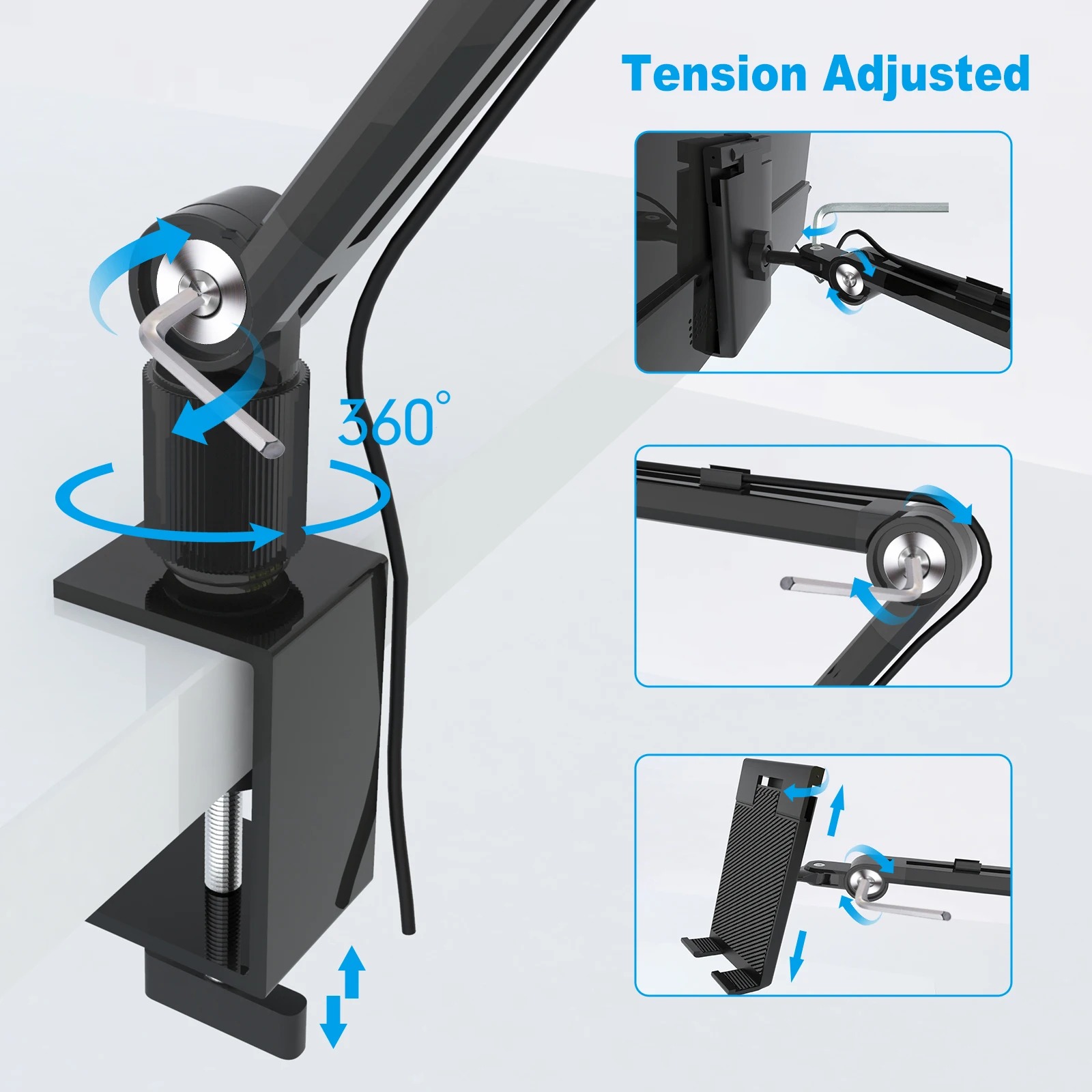 2025 tabletstandaardhouder voo - Dual Monitor Arm recensie en prijs