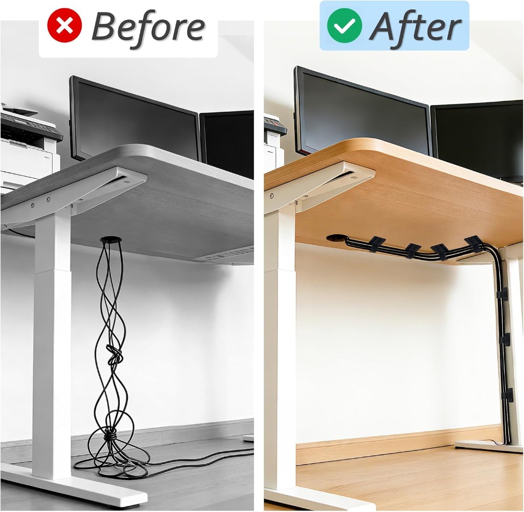 4-28Sets Zelfklevende Kabelbin - Desk Cable Organizer recensie en prijs
