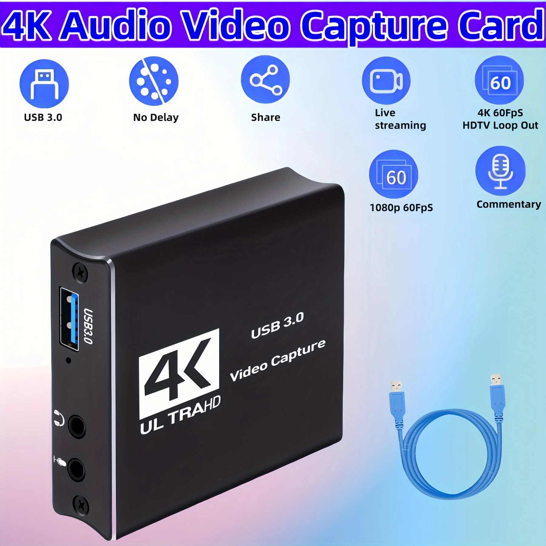 USB3.0 Video Capture HDMI-kaar - Capture Card Hdmi recensie en prijs