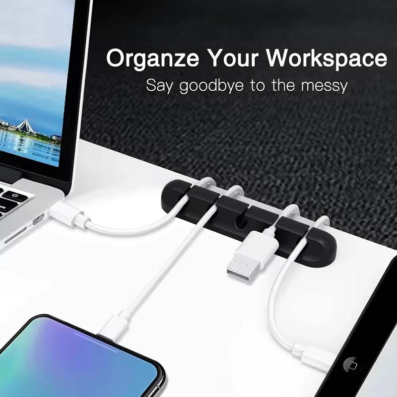 Siliconen USB-kabelclip Winder - Desk Cable Organizer recensie en prijs