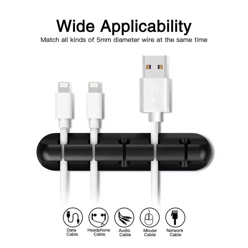 Siliconen USB-kabelclip Winder - Desk Cable Organizer recensie en prijs