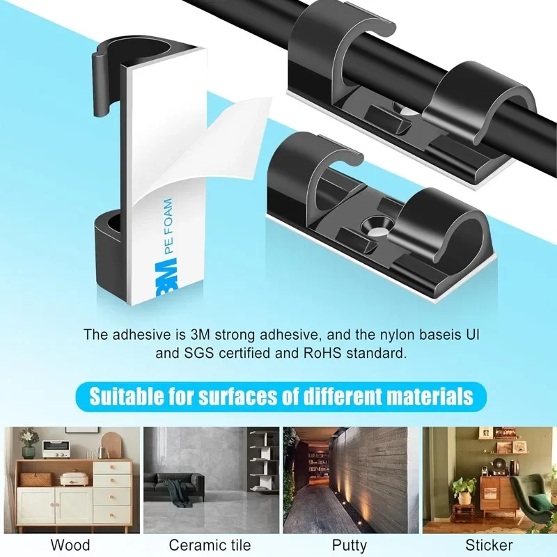 Kabelhouder Wandkabelclips Zel - Desk Cable Organizer recensie en prijs