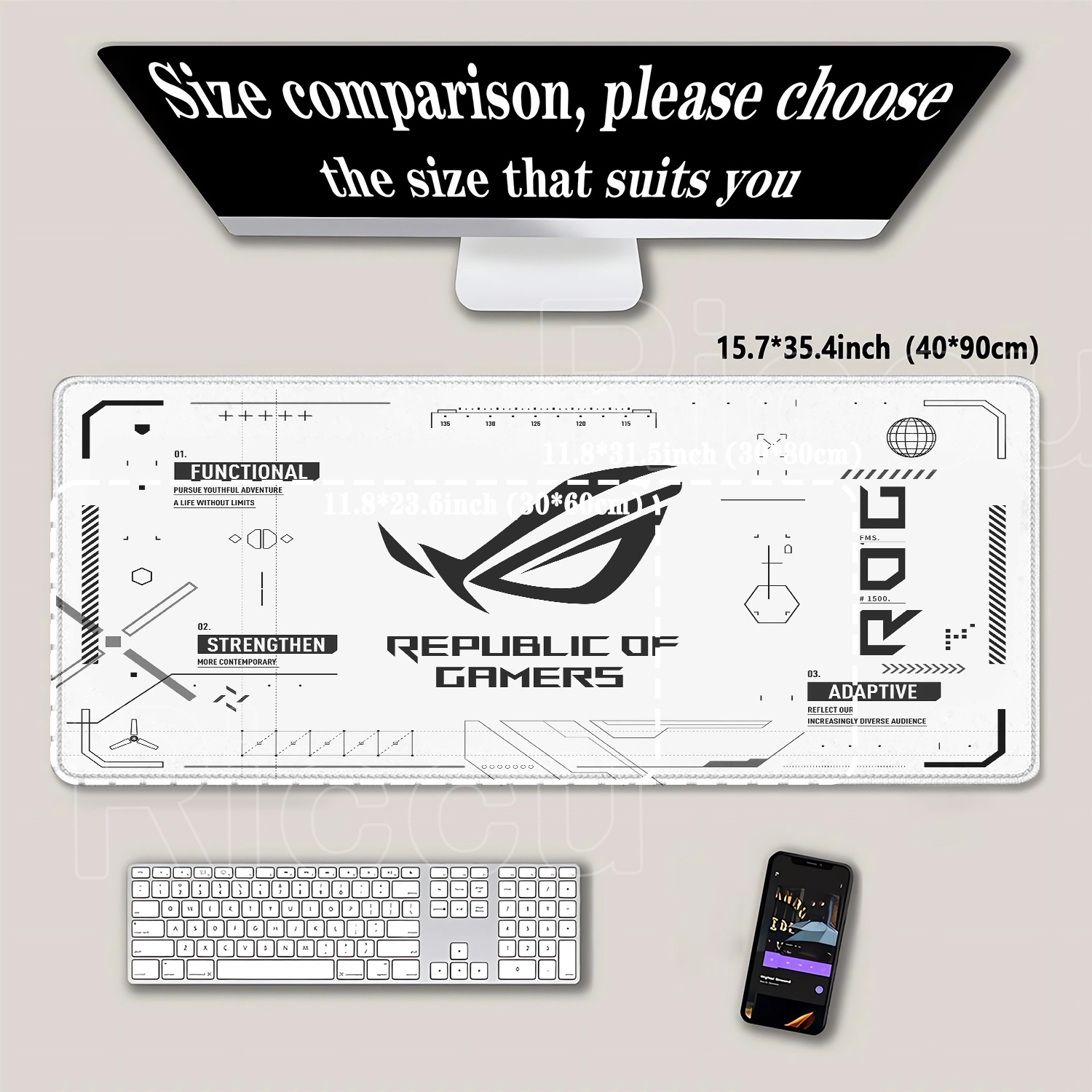 R-ROG Grote Gaming Muismat A-A - Pc Gaming Rog recensie en prijs