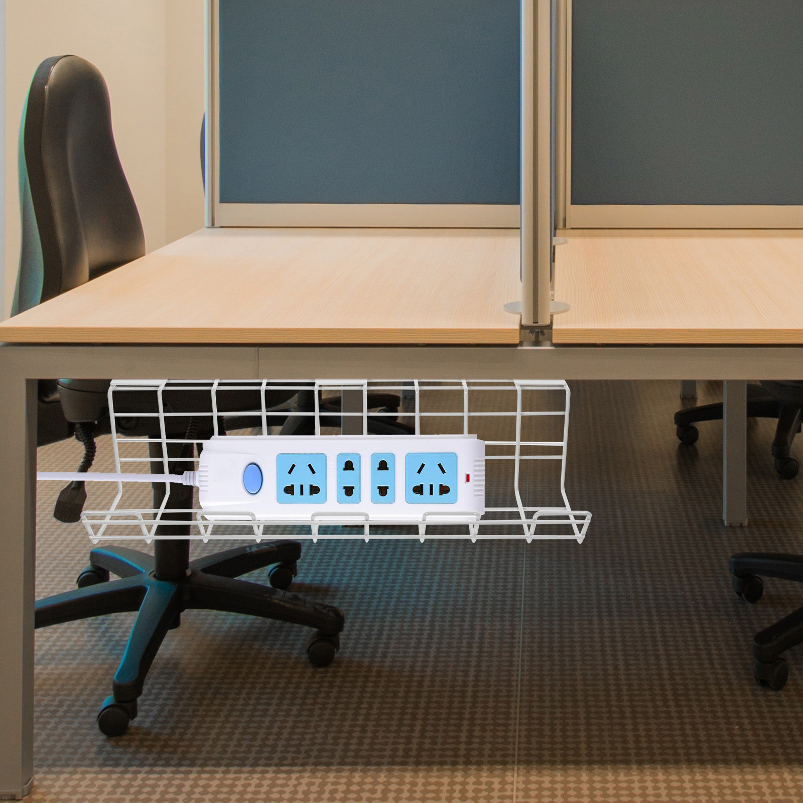 2 stuks onderbureau kabelorgan - Desk Cable Organizer recensie en prijs