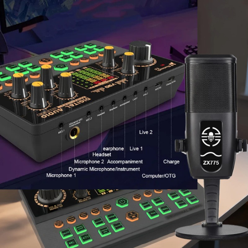 A41Z-V90+ZX775 Geluidskaartset - Pc Gaming Live Streaming recensie en prijs