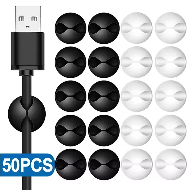 5/50 Stuks Desktop Muur Kabel  - Desk Cable Organizer recensie en prijs